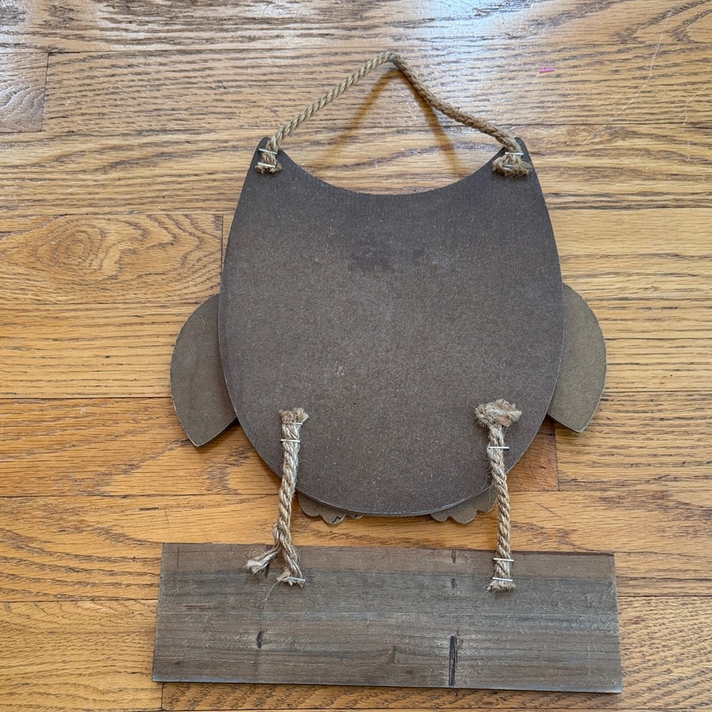 Source Unknown Owl Wall Hanging - Brown and White - Picture 6 of 6